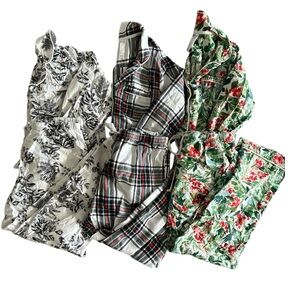 Bundle of 3 Stars Above 100% Cotton Flannel Pajamas Size Small